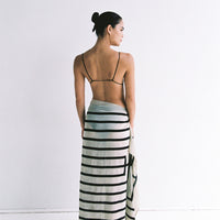 Krys Sarong - Cream & Black